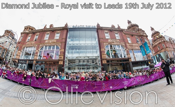 Briggate Leeds, commercial photographers Leeds, royal visit, Harvey Nichols